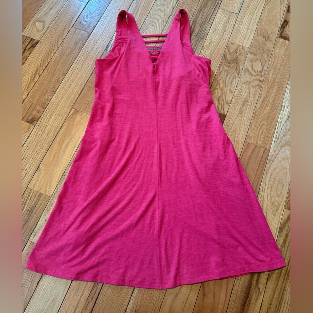 Toad & Co Dress Tech Tomboy Women’s Size M Athletic Eco-friendly Shelf-Bra Pink - Picture 5 of 14